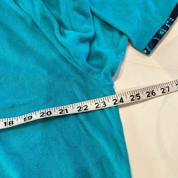 Lands End blue terrycloth pool cover with pockets and hood size extra large - Picture 6 of 8